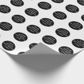 Repeating Logo Business Background Wrapping Paper Cadeaupapier (Hoek)