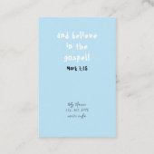 Repérer la carte évangéliste (Dos)