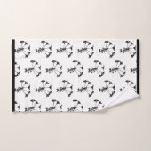 Répéter Floral Noir Sur L'Ensemble De Serviettes D (Serviette à main)