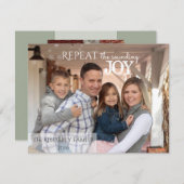 Répétez le son JOIE - Carte de Noël (Devant / Derrière)