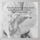 Repetitie creëer meesterschap. poster (Voorkant)