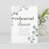 Repetitie Diner Bruiloft Uitnodiging (Staand voorkant)