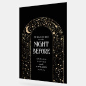 Repetitie Diner Celestial Black Welkom Acryl Bord (Hoek)