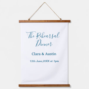 Repetitie diner de avond ervoor eenvoudig minimaal hangend wandkleed