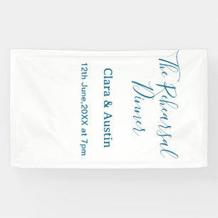 Repetitie diner de avond ervoor eenvoudig minimaal spandoek