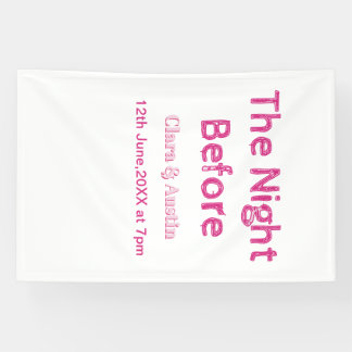 Repetitie diner de avond ervoor eenvoudig minimaal spandoek