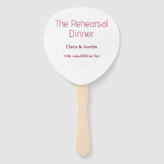 Repetitie diner de avond voor eenvoudig minimaal m handwaaier