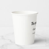 Repetitie diner de avond voor eenvoudige minimale papieren bekers (Rechts)