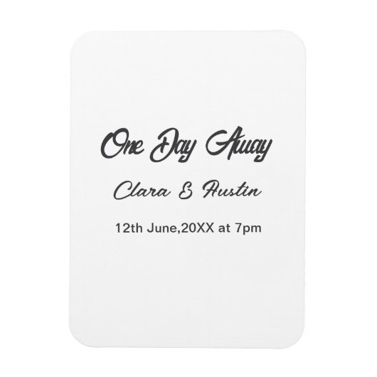 Repetitie diner een dag voor middernacht naam da magneet (Verticaal)