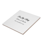 Repetitie diner één dag voor middernacht naam da tegeltje (Zijkant)