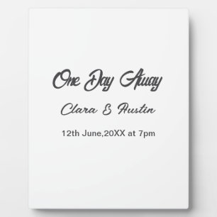 Repetitie diner één dag voor middernacht voor naam fotoplaat