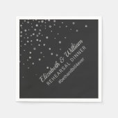 Repetitie Diner Hashtag Trouwpapier Servetten (Voorkant)