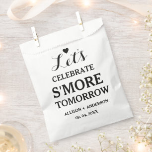 Repetitie Diner Laten we S'more Love vieren Bedankzakje