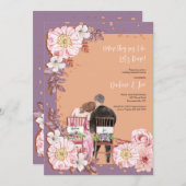 repetitie diner paar uitnodiging (Voorkant / Achterkant)