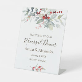 Repetitie diner reclamebord met voetstuk