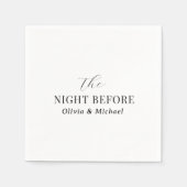 Repetitie Diner servetten de avond voor servetten (Voorkant)