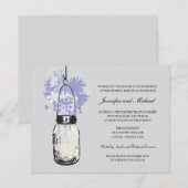 Repetitie Diner - Wild Flowers & Mason Jar Kaart (Voorkant / Achterkant)