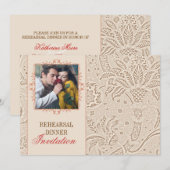  repetitie dineruitnodigingen met foto kaart (Voorkant / Achterkant)