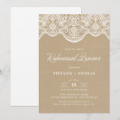  repetitie met chic Lace Kaart (Voorkant / Achterkant)