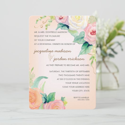 repetitief binnenste eenvoudige moderne Waterverf Kaart (Staand voorkant)