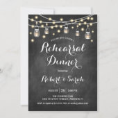 repetitief diner - Chalkboard Black & Lights Kaart (Voorkant)