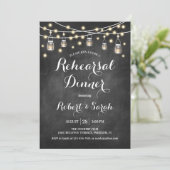 repetitief diner - Chalkboard Black & Lights Kaart (Staand voorkant)