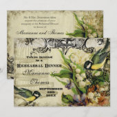 repetitief diner - geel zeevogel kaart (Voorkant / Achterkant)