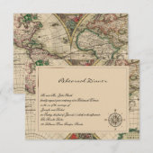 Répétition antique de mariage de carte de Vieux (Devant / Derrière)