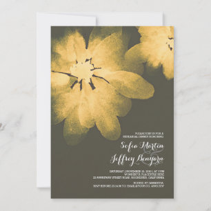 répétition d'aquarelle florale invitations à dîner