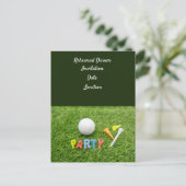 Répétition de golf Invitation au dîner de mariage (Debout devant)