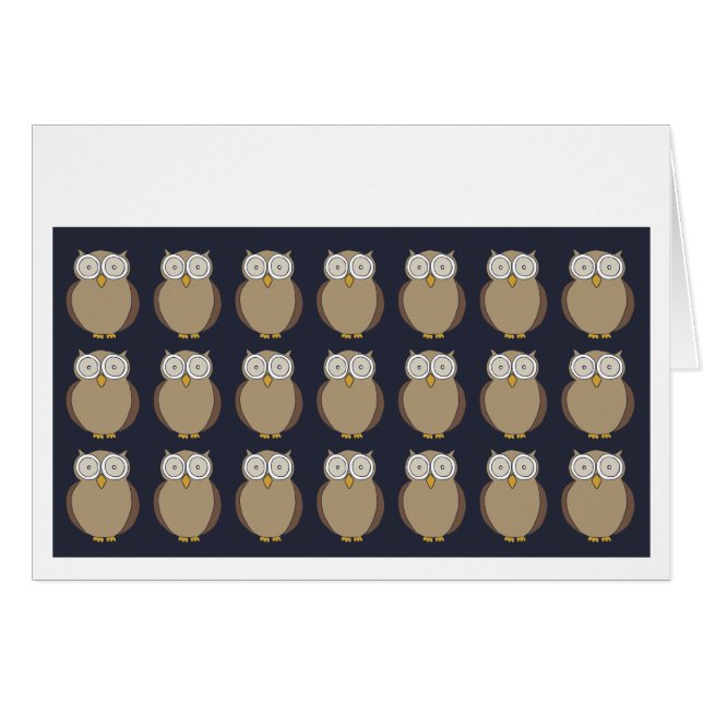 Répétition de hiboux (Devant horizontal)