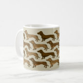 Répétition de la tasse de café de teckels (Devant gauche)