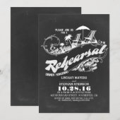 répétition de plage de tableau noir invitations à  (Devant / Derrière)