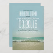 Répétition de plage moderne invitations à dîner av (Devant / Derrière)