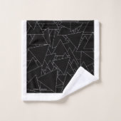 Répétition de Triangle Blanc (Gant de toilette)