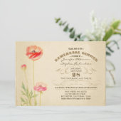 Répétition des fleurs vintages invitations à dîner (Debout devant)