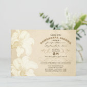 Répétition des fleurs vintages invitations à dîner (Debout devant)