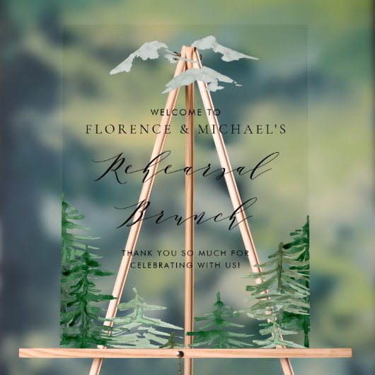 Répétition des forêts d'aquarelle Brunch (Neutre)