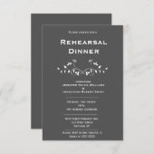 Répétition des vignes de tableau noir Invitations (Devant / Derrière)