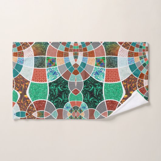 Répétition d'images à faible effet fractal (Serviette à main)