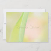 Répétition florale romantique invitations à dîner (Dos)