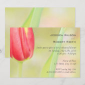 Répétition florale romantique invitations à dîner (Devant / Derrière)