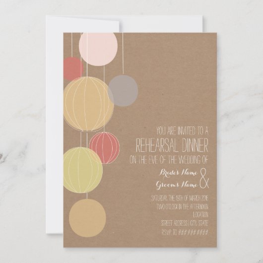 Répétition inspirée de carte de lanternes colorées (Devant)