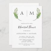 Répétition Monogram Greenersal Invitations (Devant / Derrière)