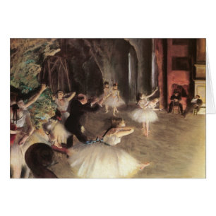 Répétition sur la scène par Edgar Degas