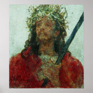Repin - Jesus in crown of Thorns 1913 Poster