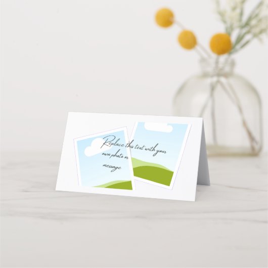 Replace This Text With Your Own Photo or Message Klantenkaartje (Voorkant)