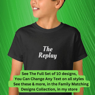 Replay, Encore, enz. overeenkomende muziekfamilie T-shirt