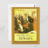 Replica adverteren, Dewar's Whisky Briefkaart (Voorkant / Achterkant)