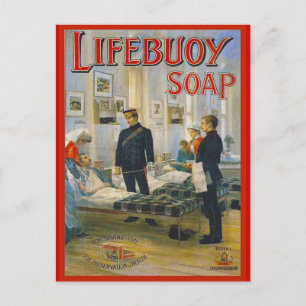 Replica adverteren, Lifebuoy-zeep Briefkaart